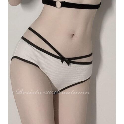 New Thread Girl Underwear Low Waist Sexy Bow Antibacterial Cotton Crotch Hip Lifting Breathable Seamless Breifs