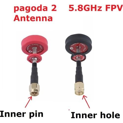 1pcs Pagoda 2 pagoda-2 5.8GHz FPV Antenna SMA & RP-SMA Plug Connector for RC FPV Racing Drone Quadcopter