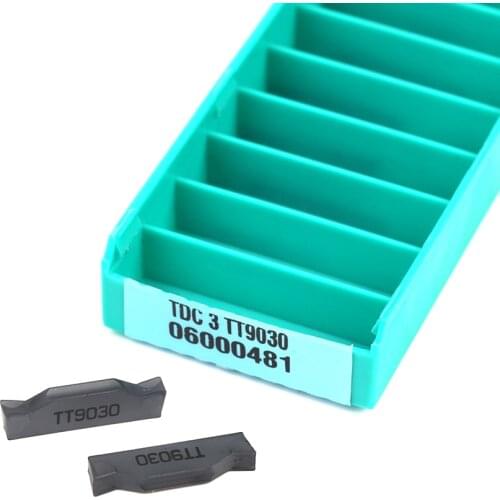 10pcs TDC 2 TT9030/TDC 3 TT9030/TDC 4 TT9030 CNC Turning Tools Carbide Inserts Lathe Processing Grooving Cutter Cutting Inserts