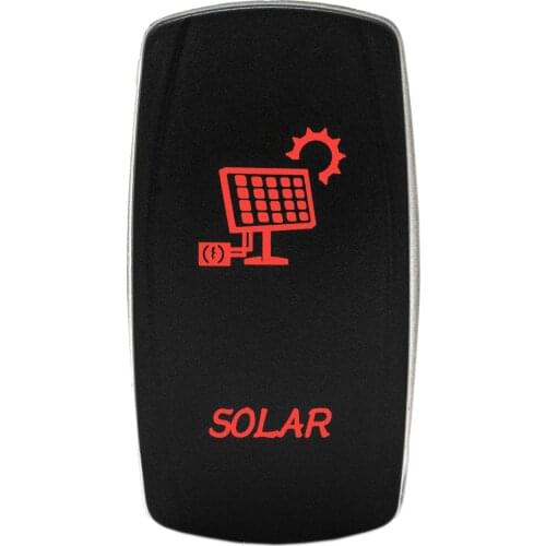 12-24V Car SOLAR 12V 20A Toggle Rocker Switch Blue LED Light 5Pin ON OFF