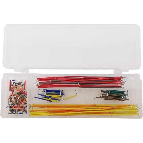 140Pcs Breadboard Jumper Wire Kit 22AWG U-Shape Cable Electronic Wire PCB Board Solderless Jumper Wires For Arduino