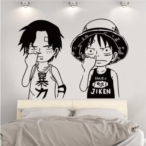 3D Popular Anime Poster Bedroom Wall Paper Self-adhesive Room Decoration Cartoon Anime Personality Wall Sticker Painting