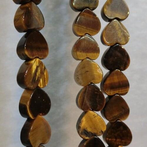 80pcs Hot Sale Love Heart Shaped Tiger Eyes Amazonite Lazurite Natural Quartz Stones Crystal Loose Beads for Jewelry Making Free