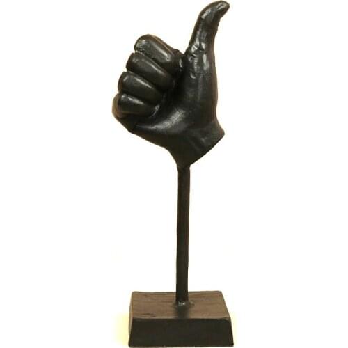 ABSTRACT CAST IRON HAND GESTURE SCULPTURE METAL FINGER STATUE FIGURE BODY ART DECOR ORNAMENT HANDICRAFT SOUVENIR NOVELTY GIFT