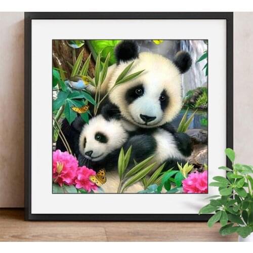 Diamond Embroidery Animal 5D DIY Diamond Painting Full Square Panda Diamond Mosaic Picture Of Rhinestones Child Gift