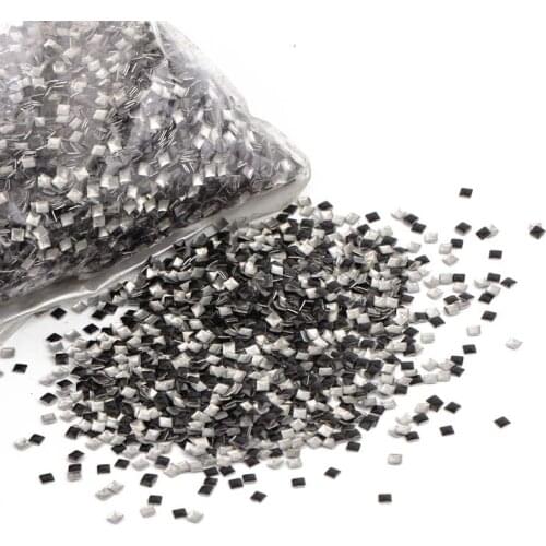 Beadsland Square Colorful Hotfix Rhinestones for DIY Clothes Bag Jewelry Cellphone Art Decoration 1000pcs 3*3 mm