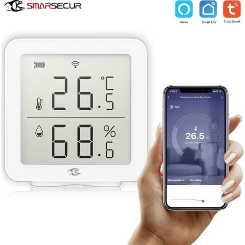 Smart Home Security Wireless WiFi Siren Alarm Sensor USB Power For smart life with temperature and humidity sensor detector