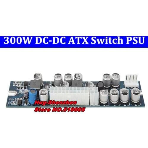 300W DC 12V ATX Peak PSU Pico ATX Switch Mining PSU 24pin MINI ITX DC to Car ATX PC Power Supply For Computer