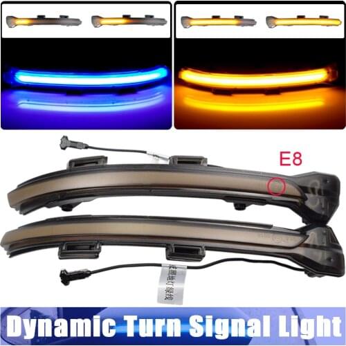 For VW Golf 7 GTI R GTD MK7.5 13-19 Touran MK7 LED Dynamic Turn Signal Blinker Sequential Side Mirror Indicator Light