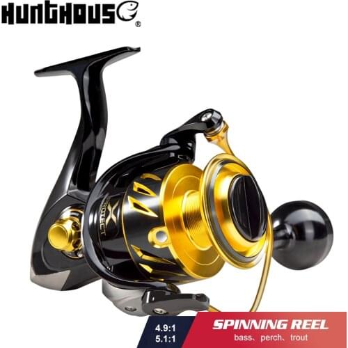 Hunthouse Spinning reel 11+1BB 35kgs drag power 5.1:1Gear Ratio Jigging Reel LSJ300-10000 Alloy reel Fishing Accessories