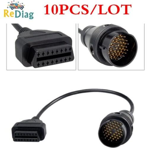 10PCS/LOT OBD2 Cable For Mercedes for Benz Sprinter 38 Pin To OBD 2 16 Pin Auto Diagnostic Tools Connector Adapter Cable