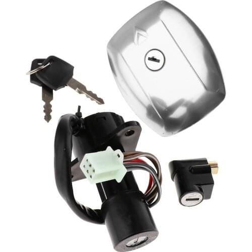 Metal Fuel Gas Tank Cap Ignition Switch Lock Key Water Resistance for Suzuki GS125