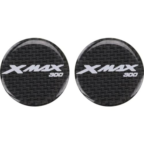XMAX Motorcycle Stickers Carbon Black 3D Decals Logos Emblems Decoration for Yamaha XMAX 300 x-max 300 Accessories