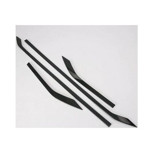 Carbon Fiber Black Side Door Body Molding Cover 4pcs for Subaru Forester 2019