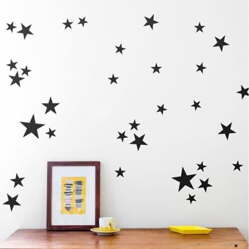 New 110 pcs/set Cartoon Stars Wall Sticker For Kids Rooms Home Decor Little Star Wall Decals Baby Nursery DIY Art Mural Poster