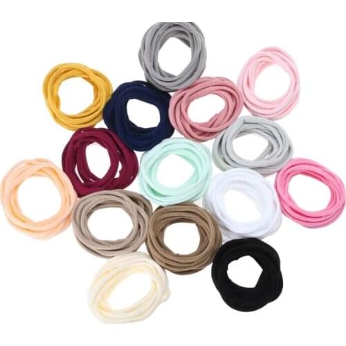 Bulk 2500pc/lot Super Soft traceless Stretchy thin skinny Nylon Headbands 2cm Children Girls kids DIY headband hair accessories