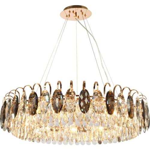 New Modern Crystal Chandelier For Living Room Luxury Home Decor Lighting Fixtures Round Gold led Cristal Lamp Lustre