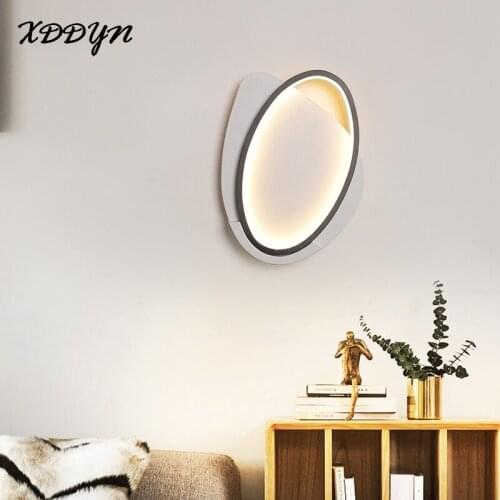 XDDYN Modern Led Wall Lamp Black White Bedside Light Living room Bedroom Corridor Wall Lighting Home Decor Sconce Wall Light