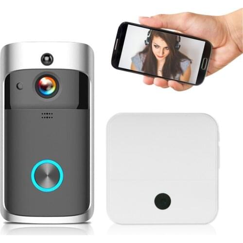 720P Video Door Phone WiFi Smart Wireless Security DoorBell Smart Visual Intercom Recording Remote Home Monitoring Night Vision