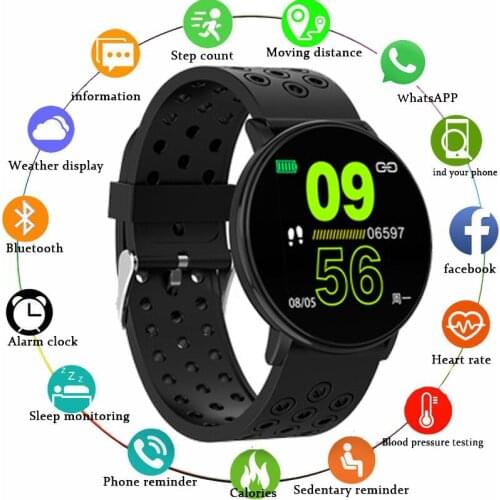 W8 Smart Bracelet Waterproof IP67 Fitness Track Heart Rate Sleep Monitor Support Fitness Tracker Sports Smart Watch Wristband