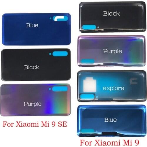 For Mi9 Mi 9 Se 9se Battery Back Cover Glass Rear Door Replacement Housing STICKER Adhesive