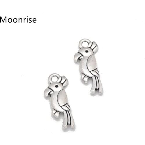 20Pcs Woodpecker Alloy Charm Beads for Charm Bracelets Necklace Jewelry DIY Making Findings 19*7mm