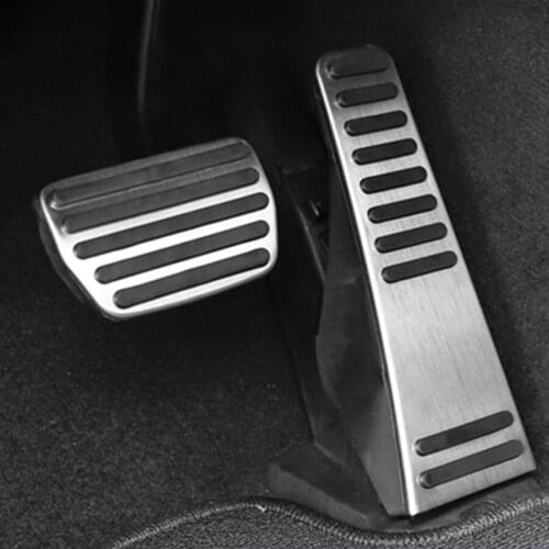 No Drill Foot Rest Accelerator Gas/Brake Pedal Pads Kit For Volvo XC60 XC90 S90 V90