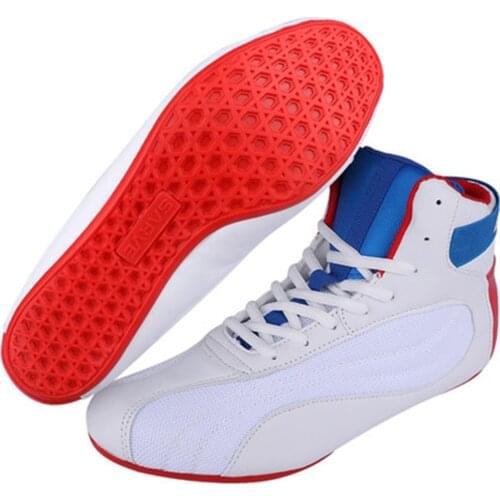 Boxing Shoes Sports Fighting Training High-top Shoes Men and Women Gym Weightlifting Indoor Squat Shoes Fighting Wrestling Shoes