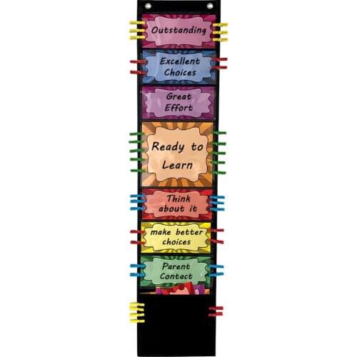 Godery Behavior Clip Chart for Class Management Reward Incentive Chart Teaching Supplies for Kindergarten Daycare Preschool Home