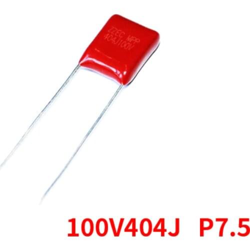 CBB capacitor pitch 7.5mm 100V 204 224 254 334 394 404 J 200NF 220NF 250NF 300NF 330NF 390NF 400NF P=7.5mm