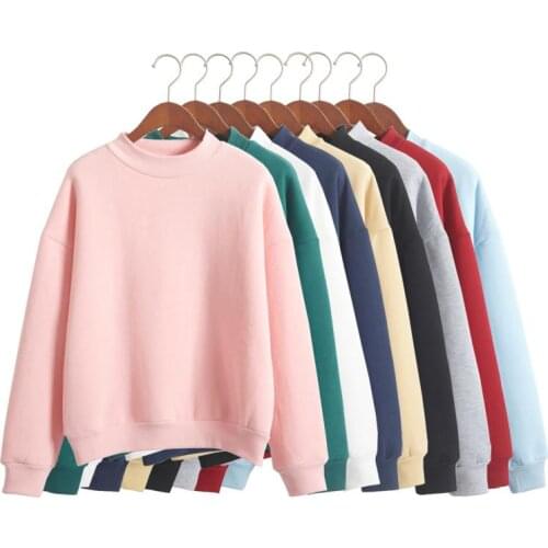 Hot sale Autumn Winter plus velvet sweatshirt womens loose sweatshirt thickening baseball uniform outerwear Cheap wholesale