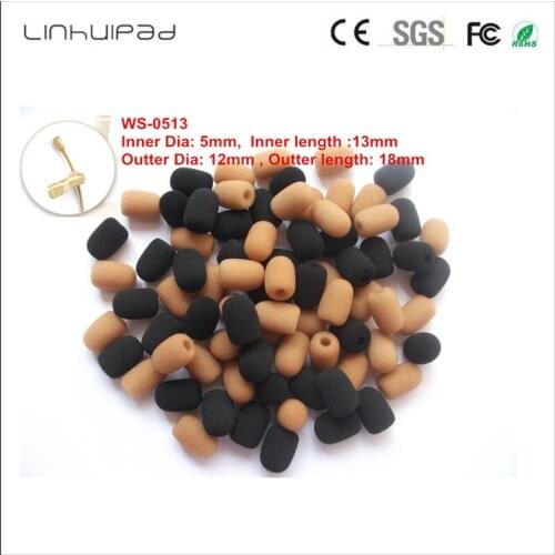Linhuipad 2 color(Black brown) Small foam windscreens Microphone foam sponge covers /5mm hole windscreens 10pcs/lot
