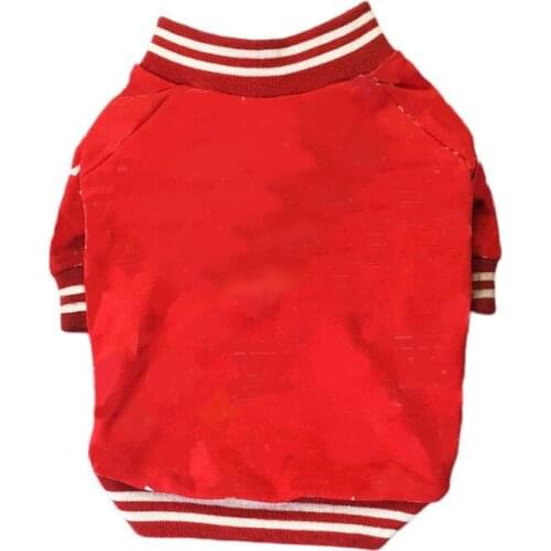 Fashion Dog Baseball Uniform Jacket Coat Pomeranian Pug Clothes Pet Clothing for Small Medium Dogs Puppy French Bulldog