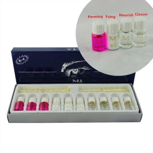 2 Sets Curling Curler Perm Kit False Eyelash maquiagem Wave Lotion Eye Rod Glue Set By Free Shipping