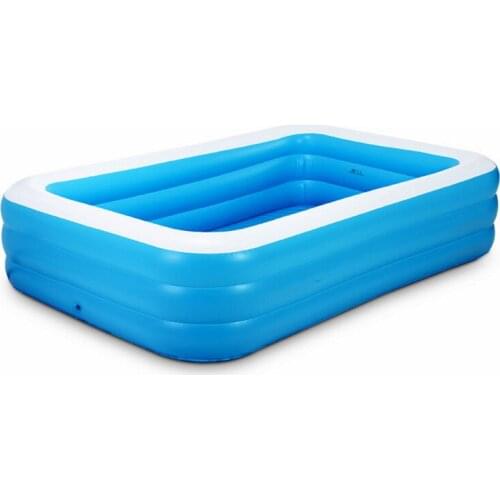 Inflatable pool children swimming paddling pool outdoor rectangular swimming pool