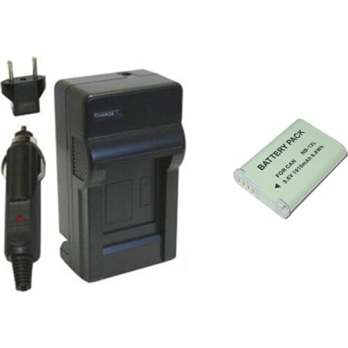 NB-12L, NB12L 12L Battery + Charger for Canon PowerShot G1 X Mark II, G1X Mark 2 N100 Cameras and VIXIA Mini X