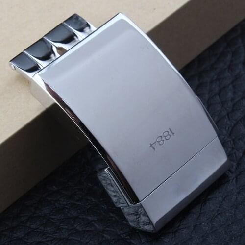 New Shiny Silver Black 20mm Stainless Steel Deployment Clasp Fit BreItling Watchband Strap Watch Accessory Stock Free tools