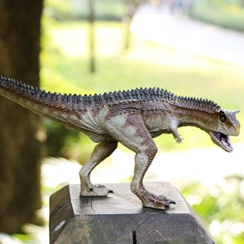 New Jurassic Dinosaur Carnivorous Carnotaurus Mouth For Kids Toys T-Rex Figure Model Gift Action Collection Open Can F8R2