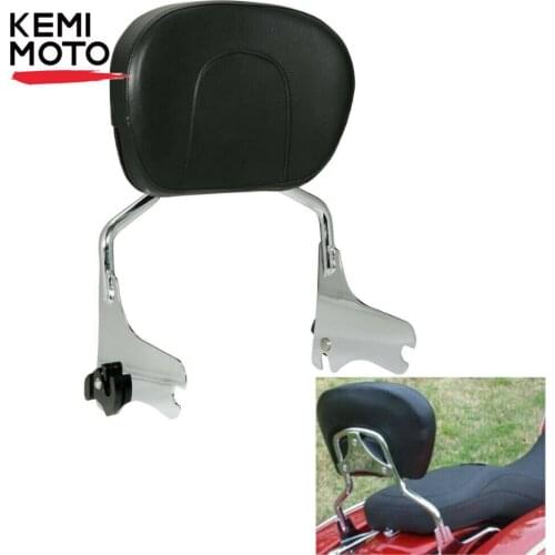 New Motorcycle Passenger Detachable Sissy Bar Backrest For Road King Electra Glide For Touring Road Street Glide 1997-2008