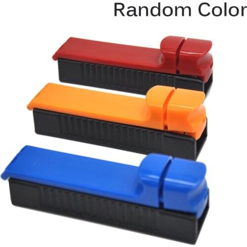Plastic Classic Manual Single Tube Cigarette Injector Roller Rolling Tobacco Maker Machine.Color Random
