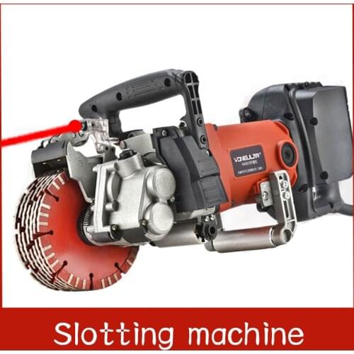 Slotting machine a molding hydropower dust-free Wall concrete trough cutting slotted tools