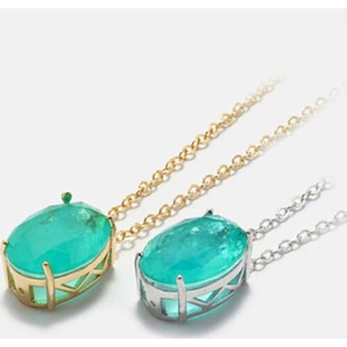 Simple temperament sweet necklace oval 13*18 exquisite clavicle chain pendant necklace