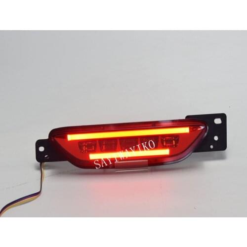 1PCS Car Rear Bumper Fog light For Toyota CHR C-HR 2016 2017 2018 2019 LED day light white fog lamp Red car styling