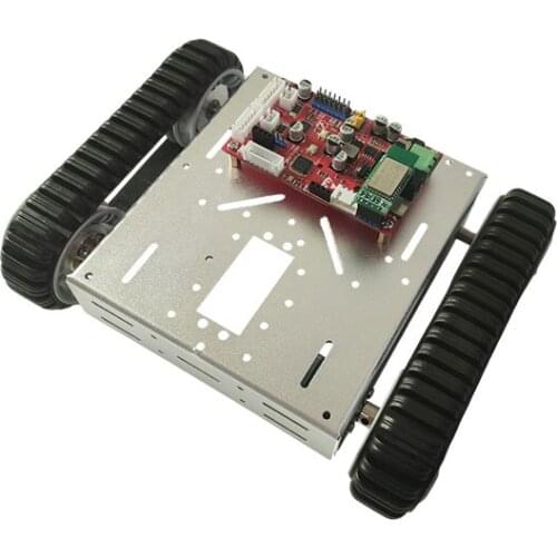 Cheapest Mobile Robot Arm with Tank Car Chassis Kit with DC Motor Servos for Arduino STM32 DIY STEM Program Toy Parts