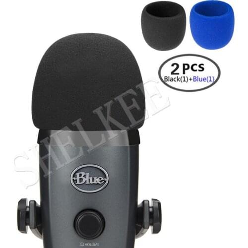 SHELKEE Foam Microphone Windscreen for Blue Yeti Nano,Yeti Nano condenser microphones- as a pop filter for the microphones