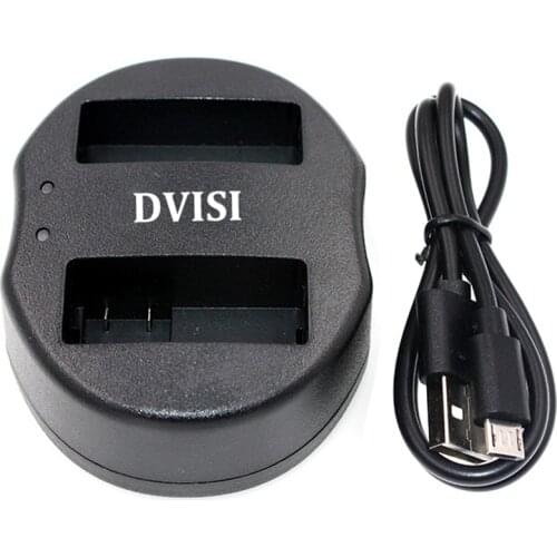 DVISI 1Pc LP-E8 Dual USB Charger for LP E8 LPE8 for Canon EOS 550D 600D 650D 700D kiss X4 X5 X6i X7i Rebel T2i T3i T4i T5i