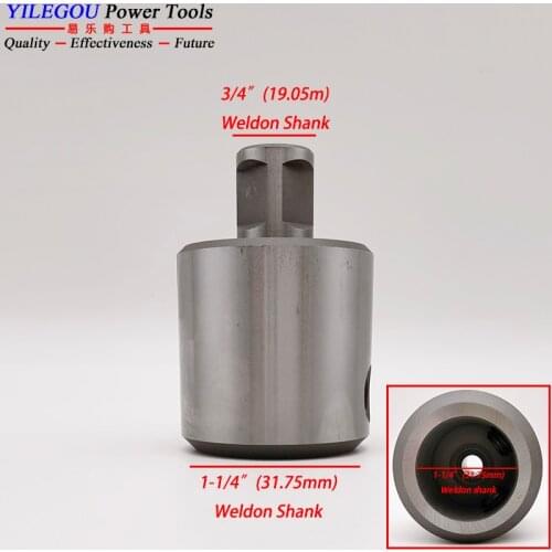 19.05mm Weldon Shank Adapter For 31.75mm From 1-1/4" Weldon Shank Adaptor To 3/4"