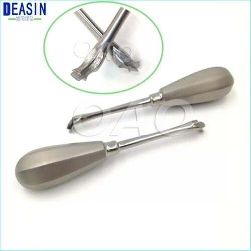 1pcs Hot sale Dental Root Elevator Cross Metal Handle Non-Slip Dental Elevator Minimally Invasive Tooth Extraction Elevator