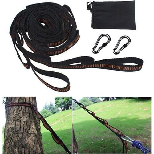 2pc Rope Belt Adjustable Tree Hanging Hammock Straps Heavy Duty Extension Straps High Strength Climbing Belt
