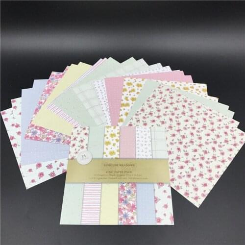 24 Sheets Spring Origami Art Background Paper Card Scrapbooking Pads Paper Single Side Making DIY Paper Craft P038